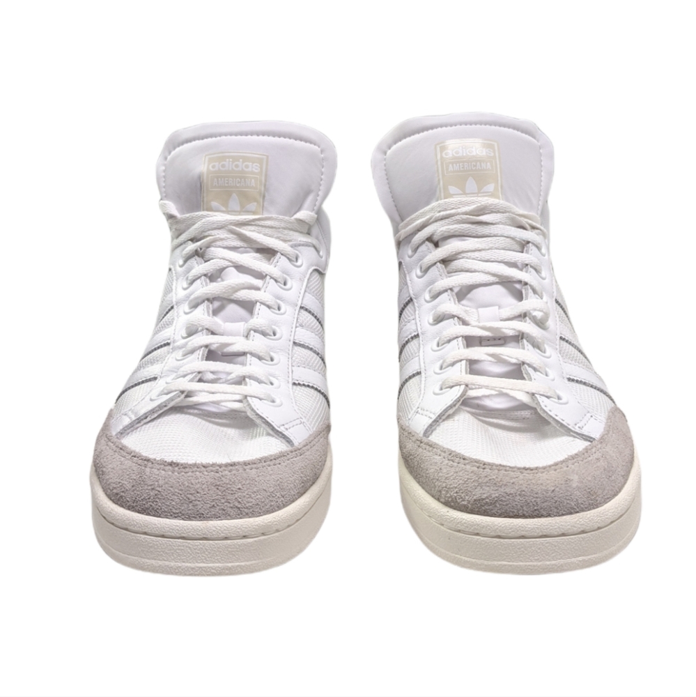 adidas | Mens | Americana | Hi High Sneakers Shoes Casual - White | Size 11.5 - Picture 4 of 12